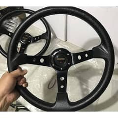 Momo deep dish steering wheel with boss kit for sale