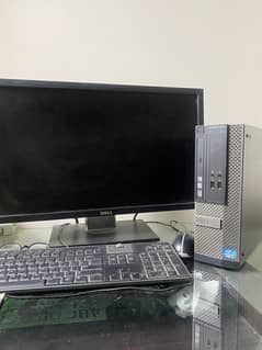 Dell Optiplex Core I5 PC upgraded with monitor,setup for gaming office