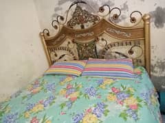 king size bed. strong and heavy material.