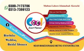 Event Planner Birthday planner magic Show dj sound