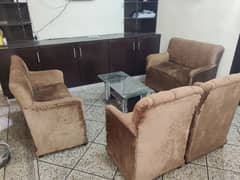 6 Seater Chinioti Sofa Set – Camel Color | Advance Design | 2+2+1+1