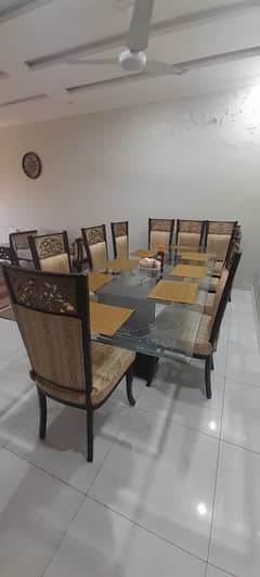 Dinning table 10 seater in total shesham solid wood