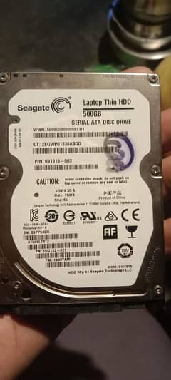 Laptop 500 gb HAD Disk SEAGATE