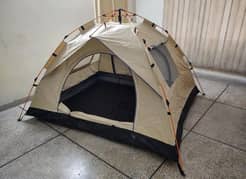 Portable Automatic Pop-Up Camping Tent – Double Door, Two Windows