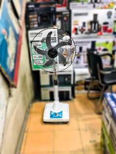 Worldpool High-Speed Rechargeable AC/DC Fan with LED Light