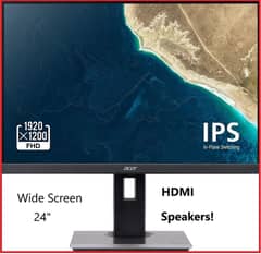 24" Inch 75Hz Acer Borderless IPS Full HD LED Monitor with Speaker