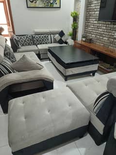 L shaped sofa 9 seater
