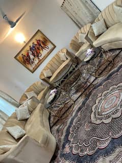 10 seater sofa set with 5 tables