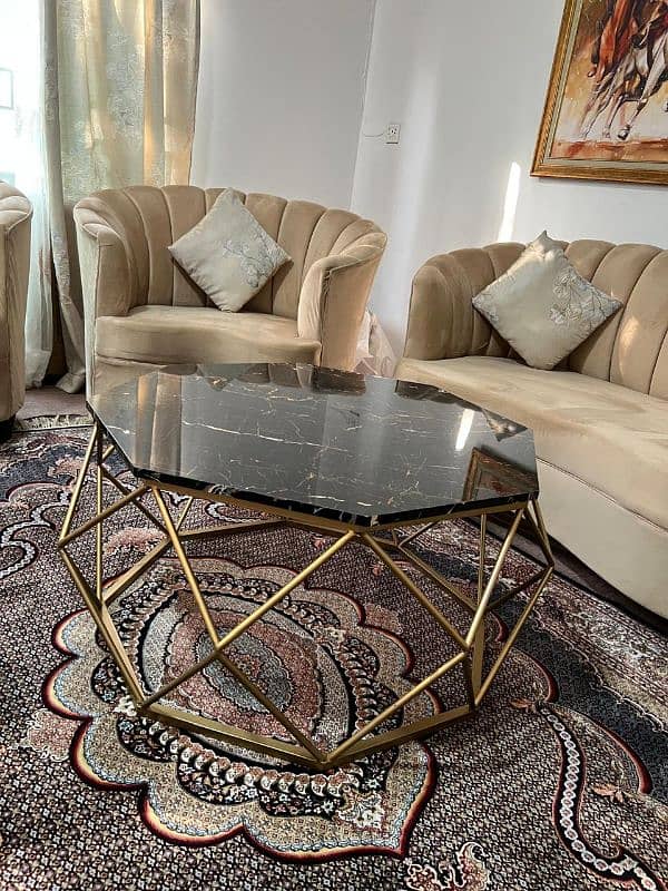 10 seater sofa set with 5 tables 6