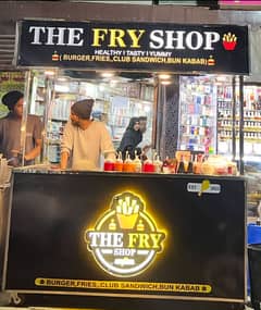 Fries, bun kabab, grill and money more in one stall