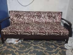 wooden sofa