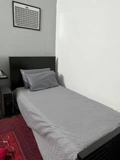 Single bed along foam