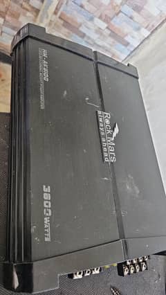 rock mars 3800 watts heavy amplifier 4 channel very good condition
