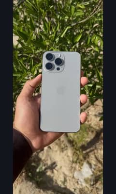 iphone 15 pro max/jv/ Natural titanium/ 100% health
