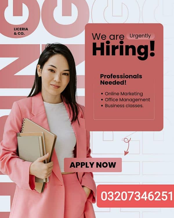 Full time & Part time work Available 1