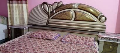 King Bed, Side Tables, Dressing Table and Cupboard