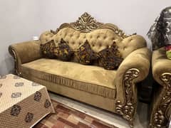 Sofa set with center table