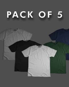 PACK OF 5 SHIRTS (ONLY 3 PACKS LEFT)