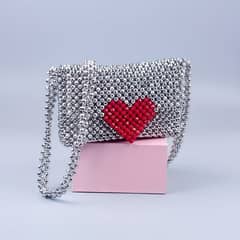 crystal bead bag