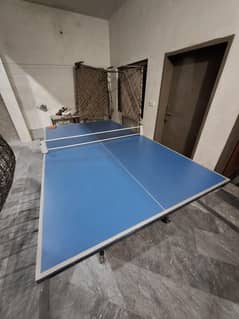 Table tennis table.