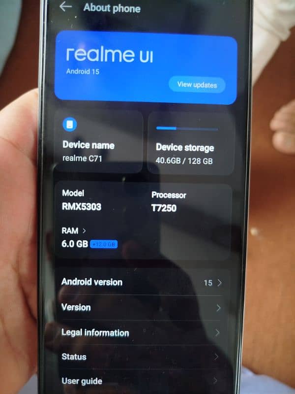 realmi c71 only one week use like 10/10 condition all is ok white colr 1