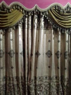 heavy curtain golden
