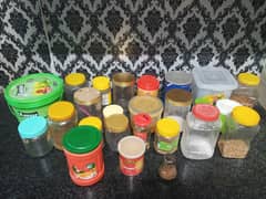 Kitchen Storage Containers – Variety of Plastic and Glass Jars