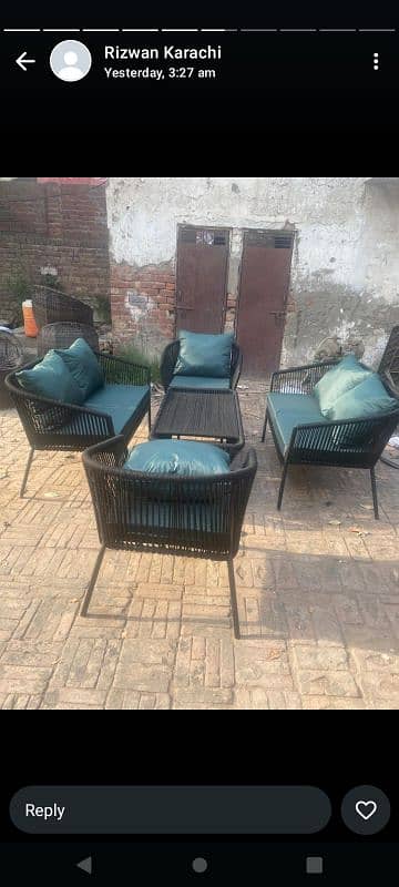 Garden chairs/rattan sofa sets/dining tables/UPVC outdoor furniture 7