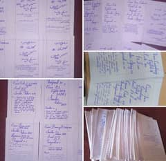Hand Writing Assignment Work,Data Entry Or Ms Typing Work Available