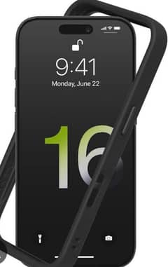 Rhino shield 16 pro max case bumper shield carbon color