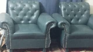 5seater leather sofa set in good condition
