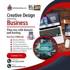 Web Development, Domain registration & Hosting, SEO, SMM, FacebookAds