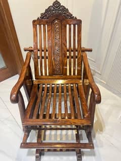 wooden rocking chair