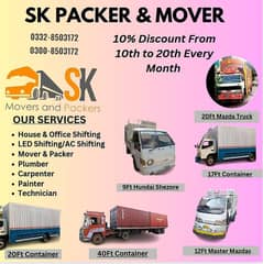 Movers Packers Services/home shifting/Shehzor Mazda/Good Transport