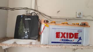 apollo UPS ( almost new) with exide battery maintained