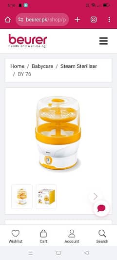 feeder sterlizer for 6bottles