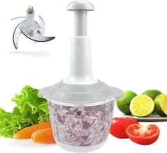 Push food chopper -1 PC easy to use kitchen tool for effortless meal p