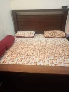 1 bed without mattress 2 side table 1 dressing