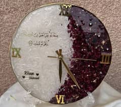 Resin Customised Wall Clock