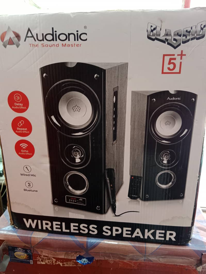 AUDIONIC 5 PLUS BLUETOOTH SPEAKERS TOTAL NEW CONDITION 0