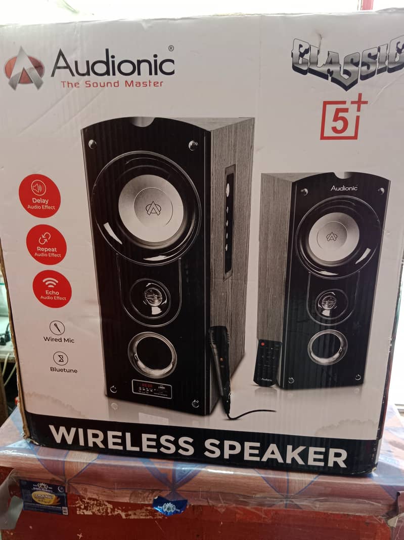 AUDIONIC 5 PLUS BLUETOOTH SPEAKERS TOTAL NEW CONDITION 7