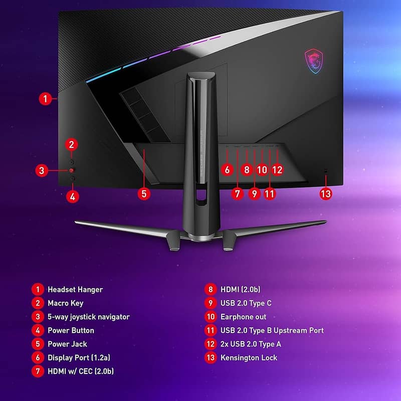 Msi Artymis 323cqr 32 inch 2k 165hz curved monitor box open condition 6