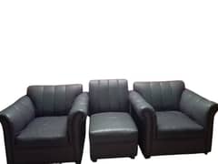 4 Piece Rexine Sofa Set