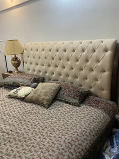 Cream coloured cushion bed