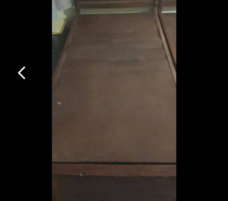 2 single Bed with matress and side tables 1