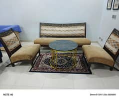 Wooden frame sofa set 3.1. 1