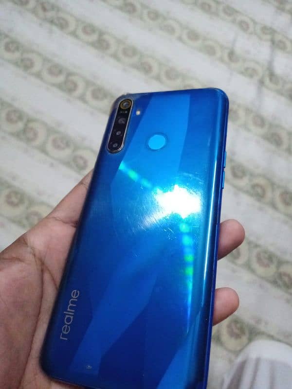 Realme 5 with box 10 by 10 one hand use only Exchange possible 1