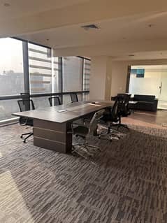 Fully Furnished independent Office Askari Tower Main Boulevard Gulberg Available For Rent