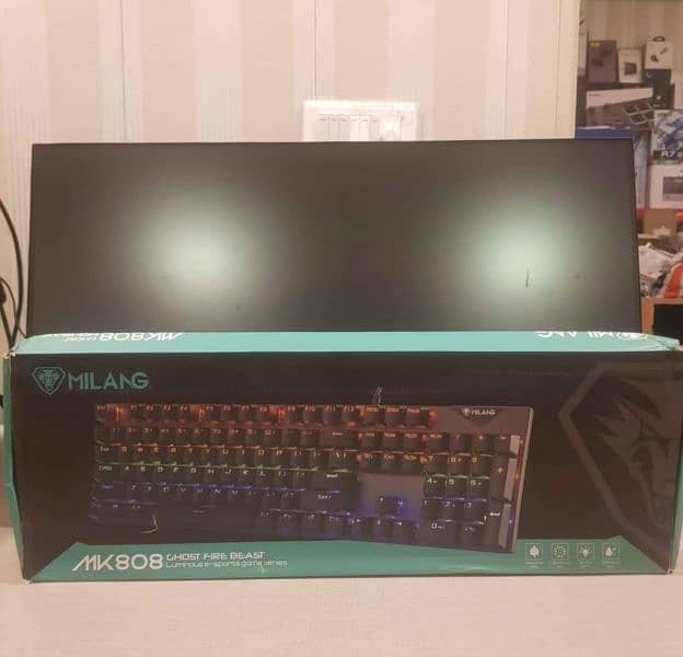 MILANG Mk808 Gaming Wired Mechanical Keyboard (box open/ not usde) 0