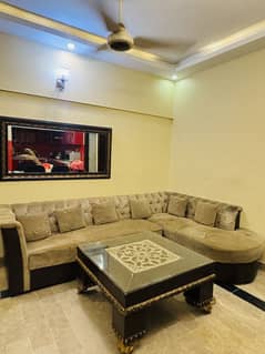 5 Seater L Shaped Sofa & Table